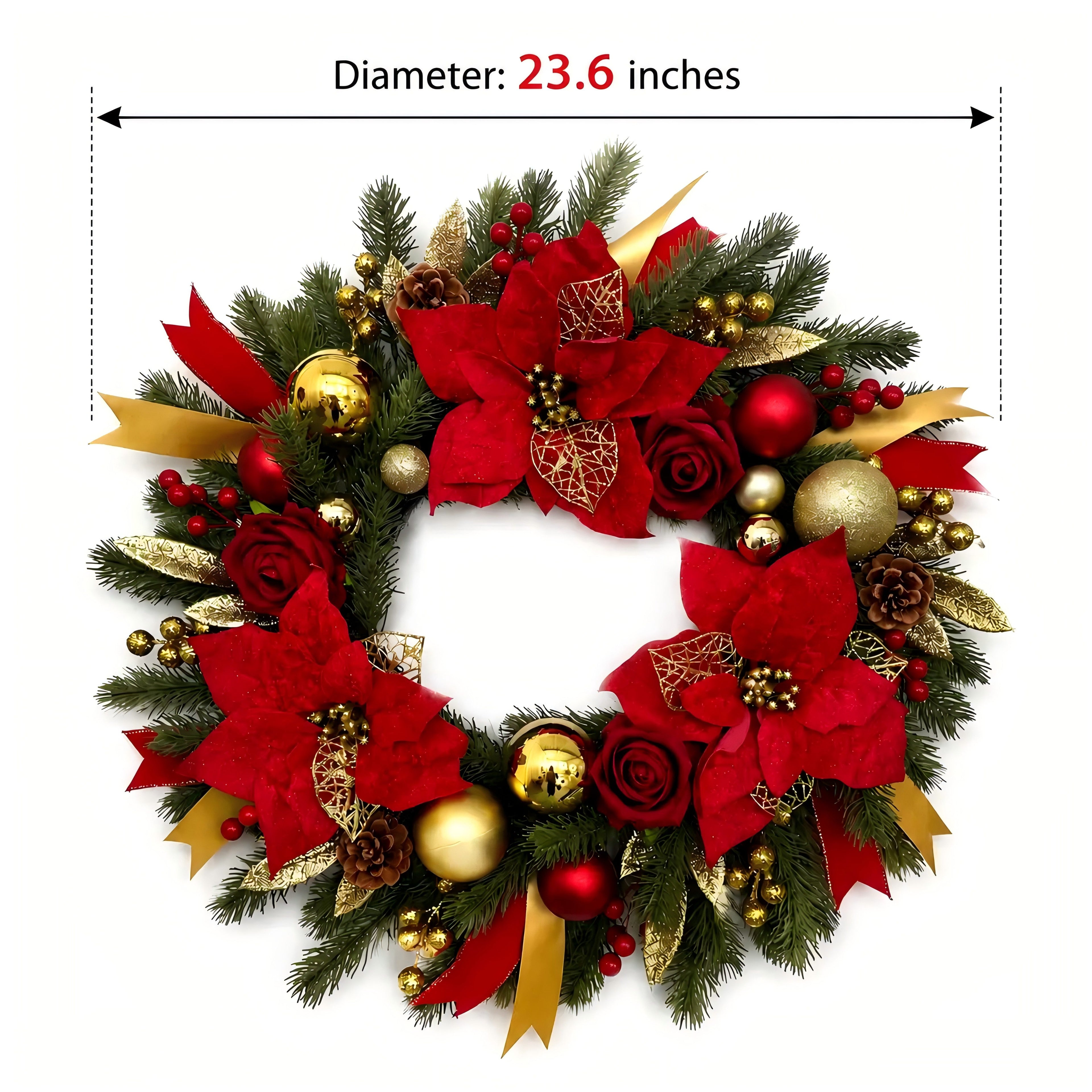 🔮🔮24 Inch Fall Wreath for Front Door🔮🔮