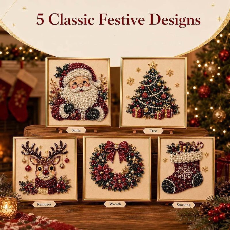 ⭐⭐⭐Christmas Pearl Diamond Painting Set⭐⭐⭐