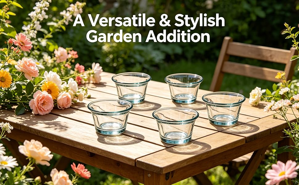 Glass Oriole Feeders Suitable for Hummingbirds & Goldfinches - Outdoor Hanging Bird Feeder with Jelly Replacement Bowls, Hanging Design for Garden, Balcony, Patio - Compatible for Oriole Jelly Feeders Cups