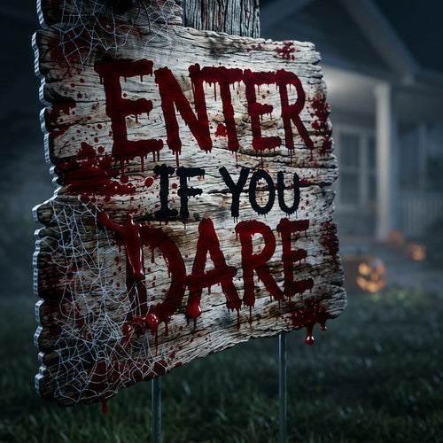 3PCS Halloween Yard Signs, Horror Outdoor Decorations with Spooky Designs for Lawn, Garden, Front Yard and Porch
